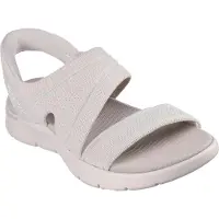 SKECHERS GO WALK FLEX SANDAL-ENTICING Dames Sandalen - Naturel
