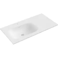 Mexen Vela ingebouwde wastafel links 91 x 46,5 cm, wit mat - 25239001L