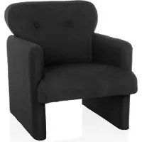 Hjh LIVING Loungestoel / eenzitsbank CARIPITO stof zwart