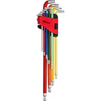 Ks Tools 151.5210 TX Haakse schroevendraaierset T 10, T 15, T 20, T 25, T 27, T 30, T 40, T 45, T 50 9-delig