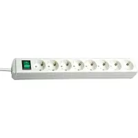 Brennenstuhl Stekkerdoos Eco-line 8-voudig Wit 3 Meter