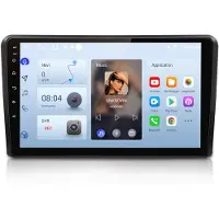 Junsun Android 15 Autoradio Geschikt Voor Audi A3 S3 RS3 (2003-2013)8P Accessoires, 4GB+64GB, Draadloze CarPlay, DAB+, GPS-Navigatie, Bluetooth, 9-inch HD Touchscreen, DSP, Octa-core processor