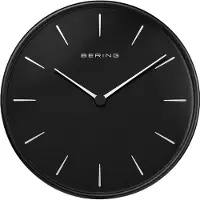Bering - Wandklok - Quartz - 162mm, zwart geborsteld - 90162-22R