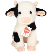 Ginza.se Knuffeldier Koe - zachte pluche stof - premium knuffels - zwart/wit - 25 cm - Boerderijdieren