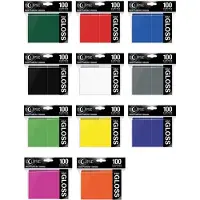 Ultra pro Standard Sleeves Gloss Eclipse - Rood (100 stuks)
