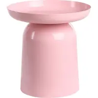 Beliani TAGGART - Bijzettafel - Pastelroze - IJzer