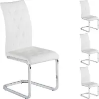 Idimex Schommelstoelen CHLOE, set van 4 - Wit