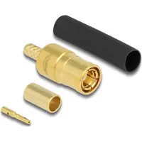 DeLOCK SMB plug for crimping RG-174 / RG-316 with matching shrink tube