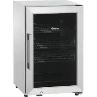 Bartscher Tafelmodel Koelkast - 63L - RVS - -1°C/+10°C - Statisch + Ventilator - 430x555x675mm - Horeca Koelkast
