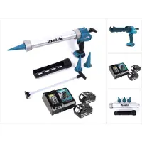 Makita DCG 180 RGX accupistool 18 V 300 / 600 ml + 2x accu 6.0 Ah + lader
