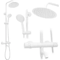 REA Doucheset Lungo White Met Thermostaat