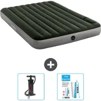 OEM Luchtbed - 2-Persoons - 152 x 203 x 25 cm - Groen - Inclusief Pomp en Reparatieset