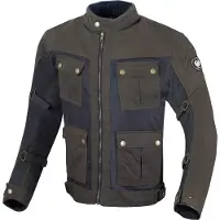 Merlin Chigwell Utility Olijfgroen Wax Motorjas Maat M