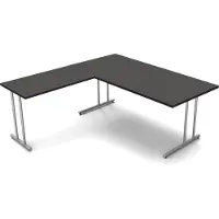 Kerkmann Büromöbelfabrik Hoekbureau Profi antraciet 180cm