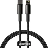 Baseus - USB - Type C - Lightning-kabel snelladen Stroomvoorziening - 20 - W - 1 - m - zwart - (CATLWJ-01)