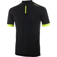 Rogelli Core Heren Fietsshirt - Korte Mouw - Korte Rits - Zwart/Fluor
