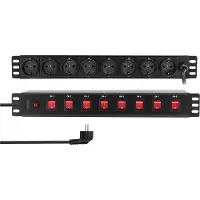Logilink Stekkerdoos, Stopcontact (8 x, CEE, 2 m)