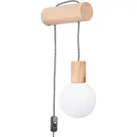 Sollux Wandlamp Nimbi, hout licht, Woon-/ Eetkamer, Hout, Modern, Wandlamp hout