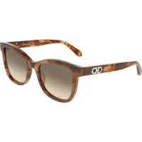Salvatore Ferragamo Zonnebril - - SF2108S - Melkbruin schildpad - Acetaat - Vierkant 54/19/145