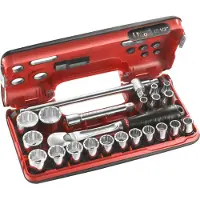Facom compacte doos 1/2’’ 12- kant met ratel met stofdichte kop - glijdend handvat - SL.DBOX412