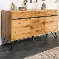 Riess Massief dressoir LIVING EDGE 160cm wild eiken geolied boomrandbord - 39435