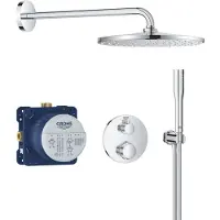 GROHE Precision 310 Mono inbouw regendoucheset met 2 straalsoorten rond Ø31cm chroom