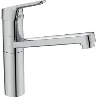 Ideal standard keukenkraan Ceraflex BlueStart, verlengde voet, uitloop 222mm, model BC135AA, chroom