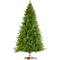 TecTake Kunstkerstboom Cupid - Natuurgetrouwe uitstraling met flexibele takken - Dichte diepgroene naalden - Snelle opbouw met steeksysteem - Inclusief inklapbare standaard - 180cm - 545 takken