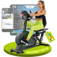 Hop-Sport HS-120L Ravel – Ligfiets – Elektrisch-Magnetisch – 32 Weerstandsniveaus – 10 kg Vliegwiel