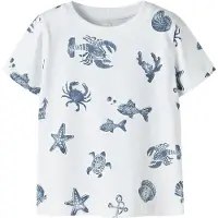 Name It Mini Shirt 'NMMFille' saffier / wit