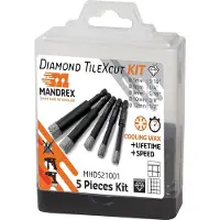 MANDREX diamant tegelboorset 5-12mm 5-delig (MHDS21001)