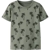 Name it Shirt 'NMMFILLE' olijfgroen / zwart
