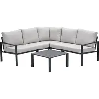 Garden Impressions Durban loungeset hoek 4-delig - desert sand