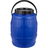 Garronda 12l Kunststof Trommel Met Deksel - Vat - HDPE - Voedselvat – Blauw - GD-STE-BarrelT