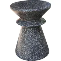 Hespéride Bijzettafel - Buiten - Sidetable - Rond - Cement - Tuintafel - 35x32x46 cm - ZERONA