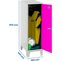 Simonlocker Montadas Dism.single Mini+pies Locker 1015x300x500 Mm