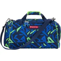 Step by step Sporttas donkerblauw / groen / bloedrood / wit