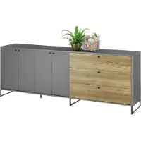 Bega Consult Cheyenne Dressoir Gecoat spaanplaat Grijs/Bruin