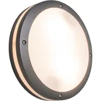 QAZQA Wand- en plafondlamp donkergrijs 2-lichts IP54 - Glow
