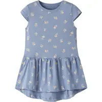Name It Mini Jurk 'NMFVigga' groen / oranje / purper