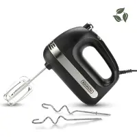 Bourgini Elements - Hand Mixer - 5 snelheden met Turbo - RVS accessoires - 400W vermogen - GRS gecertificeerd gerecyclede materialen