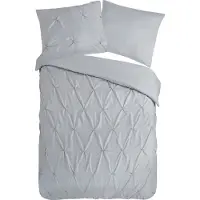Pure Dekbedovertrek Micropercal Elegance - petrol 240x200/220cm