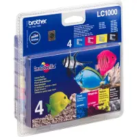 Brother LC-1000VALBP Inktcartridge 4-kleuren Multipack