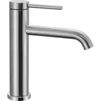 REA Wastafelkraan Clif Brush Steel Low