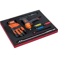 Bahco Foaminlay Fit&Go 2/3 met mini-slagmoersleutel en toebehoren 1/2" - 9-delig - FF1F5012