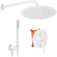 REA Inbouw Regendoucheset Lungo White + Box