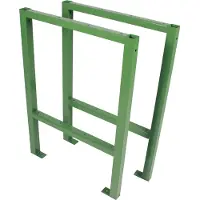 Baumarktplus TRUTZHOLM Werkbank Onderstel Frame Paar - Belastbaar tot 200kg - Heavy-Duty Stalen Tafelpoten Set Werkplaats Onderstel Groen