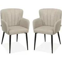 MX Sofa Eetkamerstoel Pedri - Sand (set van 2 stuks)