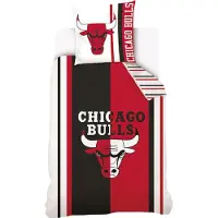 Carbotex Chicago Bulls dekbedovertrek 140 x 200 cm - 70 x 90 cm - katoen