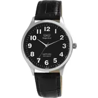 Q&Q Raptor Unisex Armband RA20396 opvallend, dubbele weergave, mannelijk, dubbele tijd, 3ATM